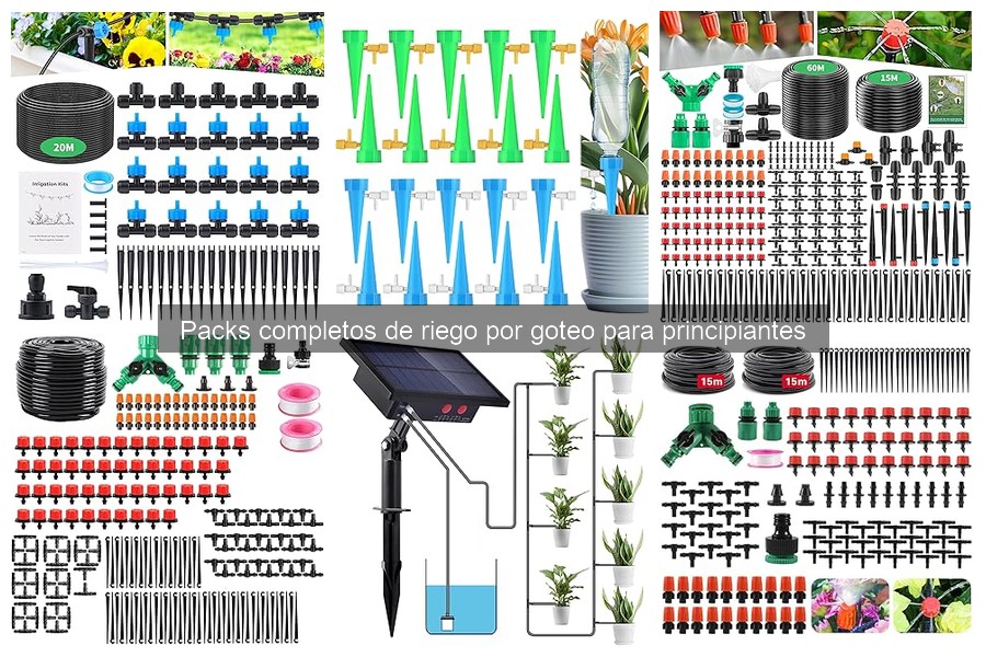 Comparativa de precios de packs de riego por goteo