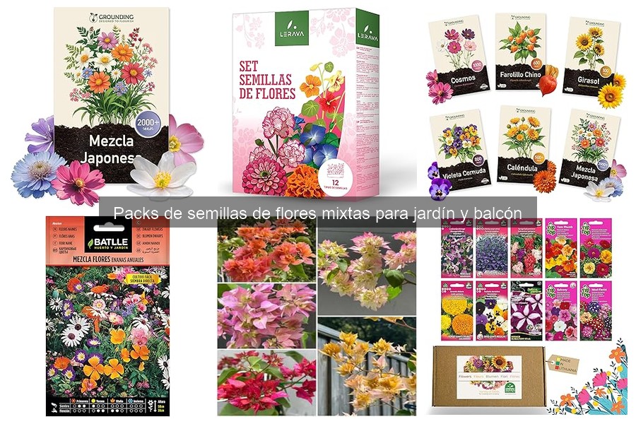 Comparativa de precios de packs de semillas de flores mixtas