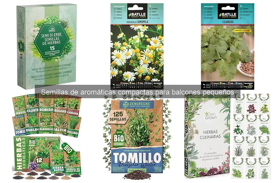 Comparativa de precios de semillas aromáticas compactas