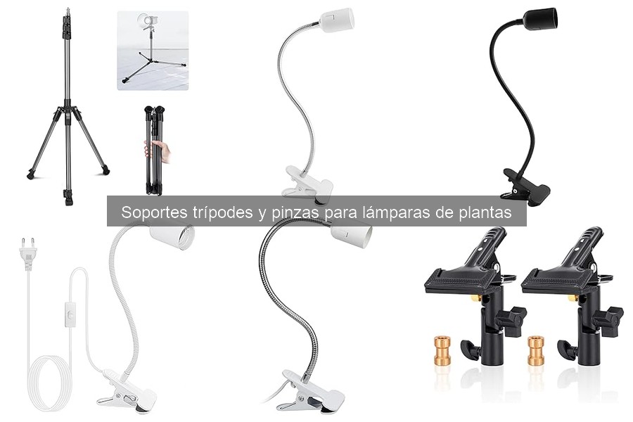 Comparativa de precios: soportes trípodes y pinzas para lámparas