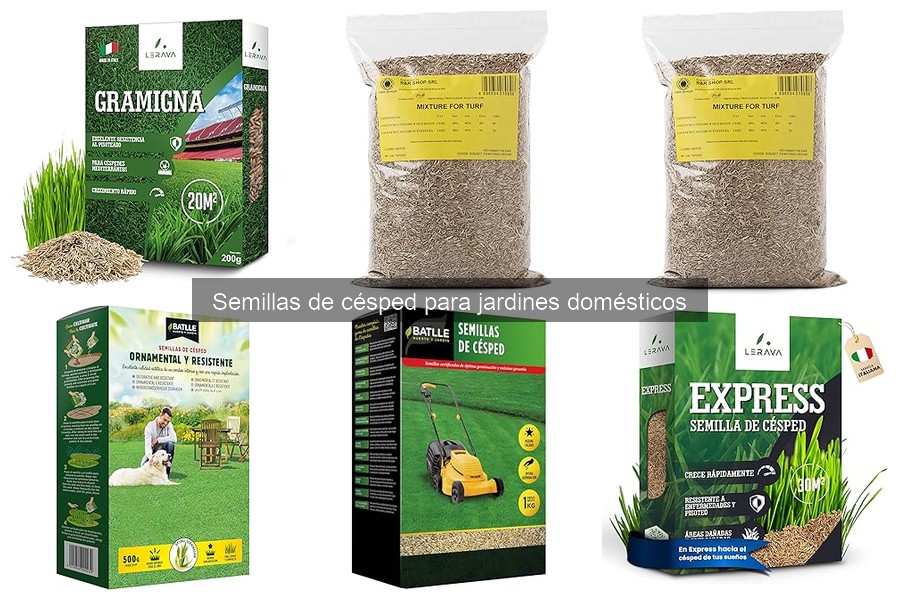 ** Comparativa de Semillas de Césped para Jardines Domésticos