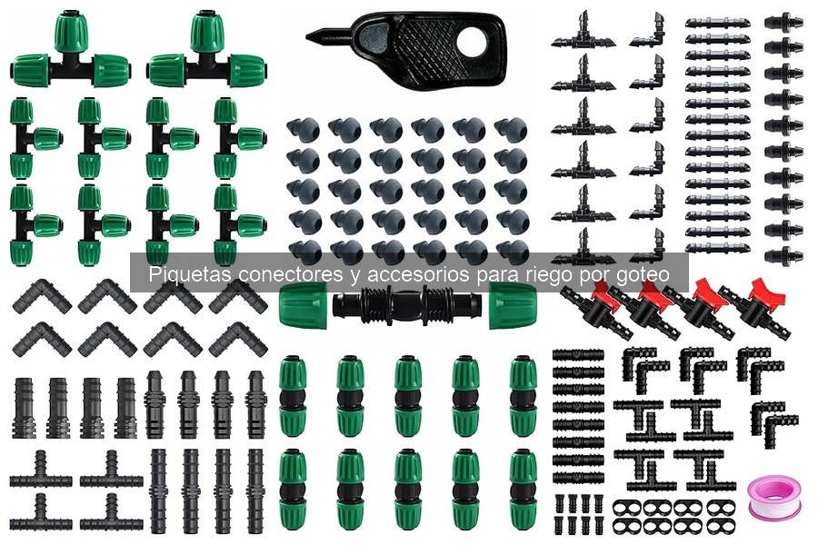 Comparativa de Sistemas de Riego por Goteo con Piquetas y Conectores