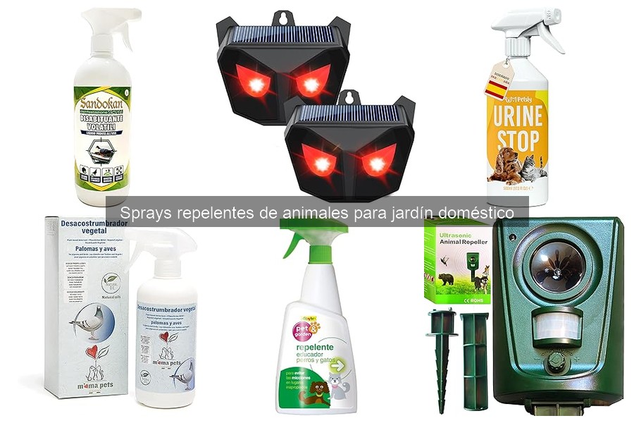Comparativa de sprays repelentes de animales para jardín