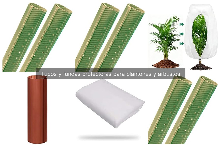 Comparativa de tubos de plástico vs tela protectores para plantas