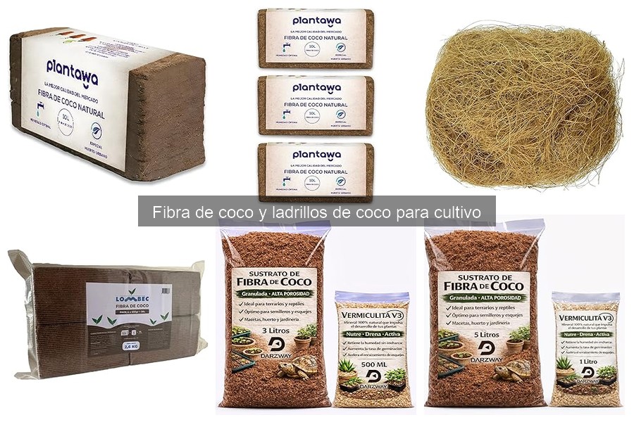 Comparativa: Ladrillos de Coco vs Fibra de Coco para Cultivo