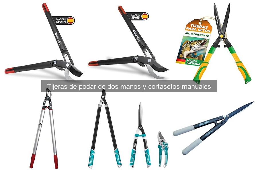 Comparativa Tijeras de Podar y Cortasetos Manuales