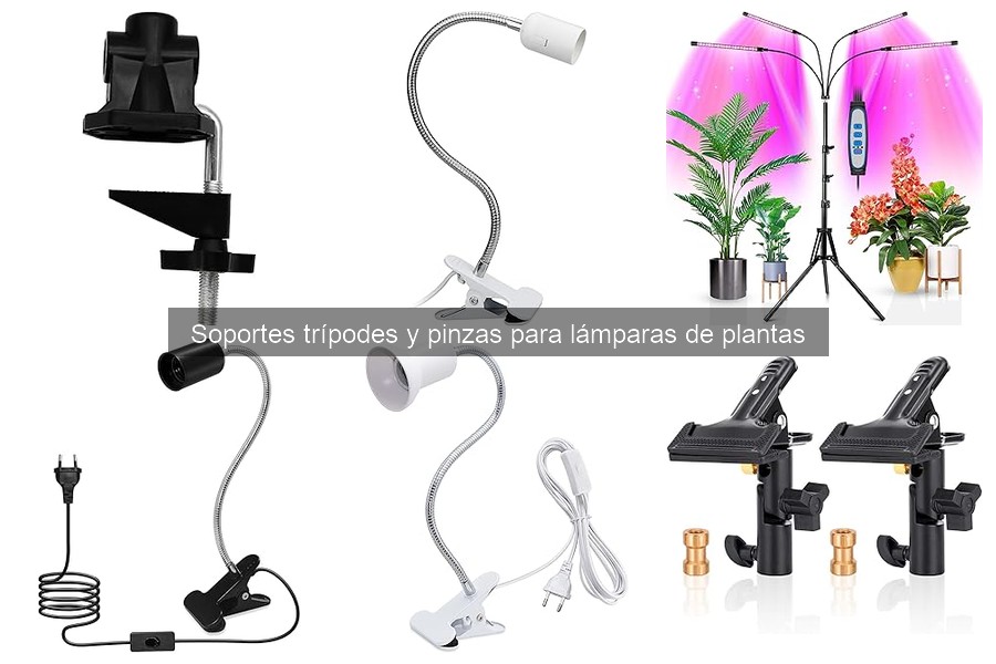 Comparativa: trípodes vs. pinzas para lámparas de plantas