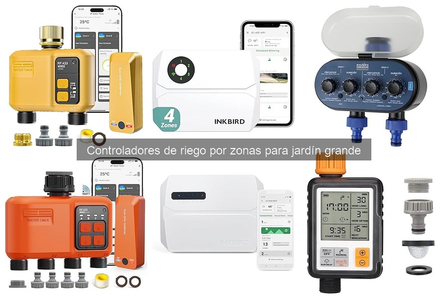 Costos de controladores de riego por zonas para jardín