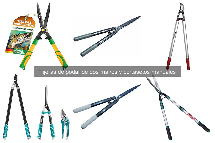 Cuándo usar tijeras de podar de dos manos en jardinería