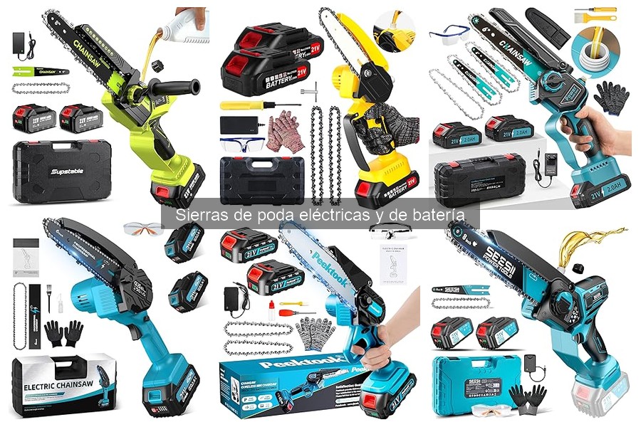 ¿Cuánto dura la batería de una sierra de poda eléctrica?