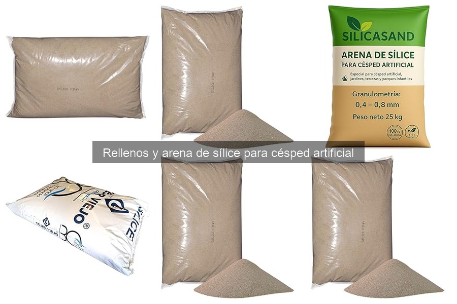 ¿Cuánto relleno de sílice necesito para césped artificial?