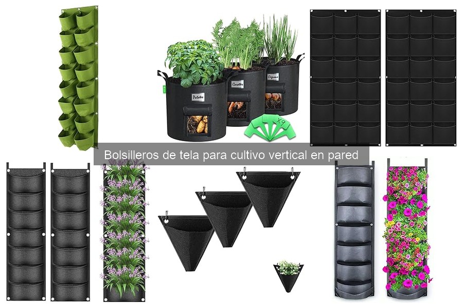 Dónde comprar bolsilleros de tela para cultivo vertical