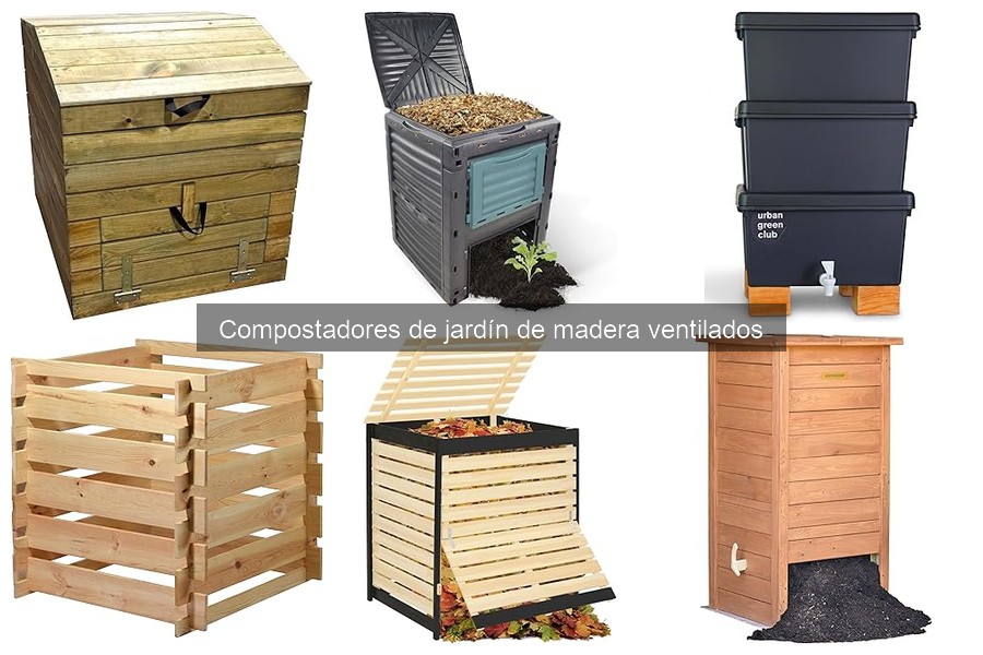 Dónde comprar compostadores de jardín de madera ventilados