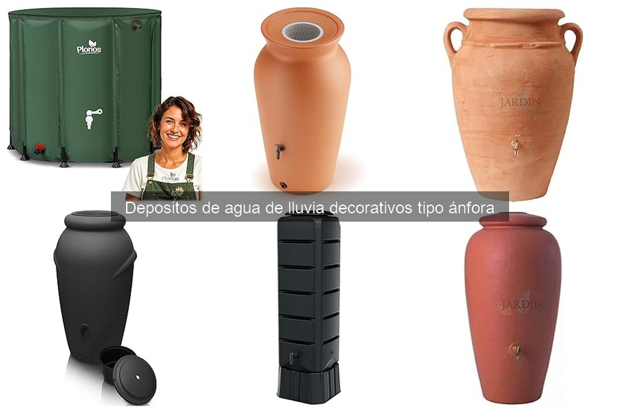 Dónde comprar depósitos de agua de lluvia decorativos tipo ánfora