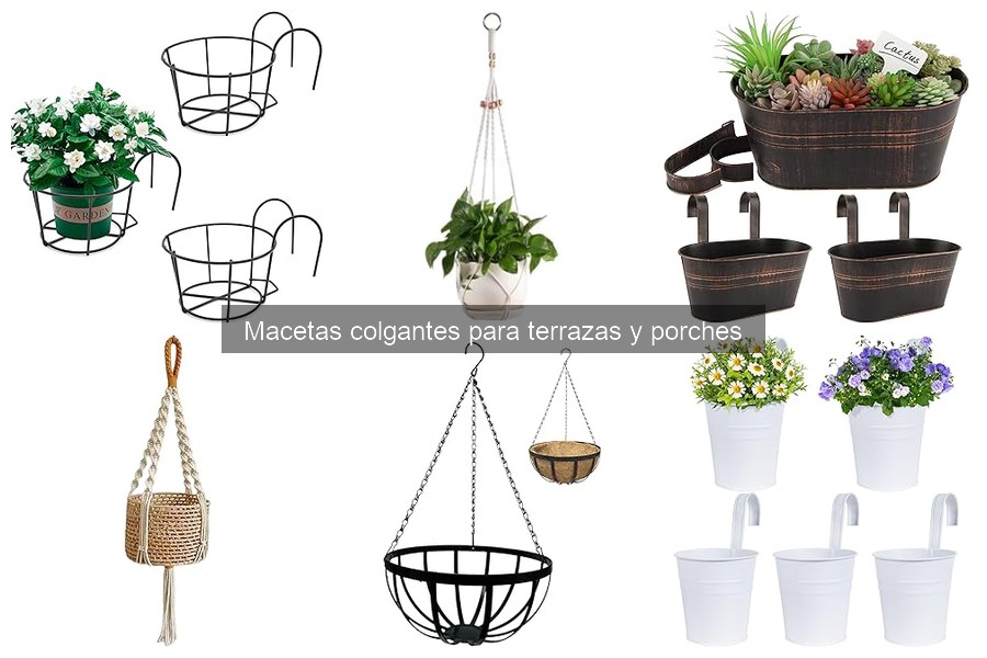 Dónde comprar macetas colgantes para terrazas y porches