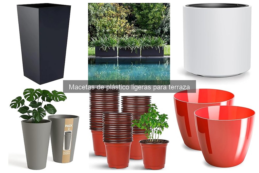 Dónde comprar macetas de plástico ligeras para terraza