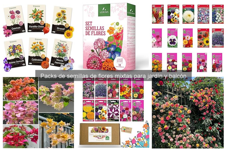 Dónde comprar packs de semillas de flores mixtas para jardín