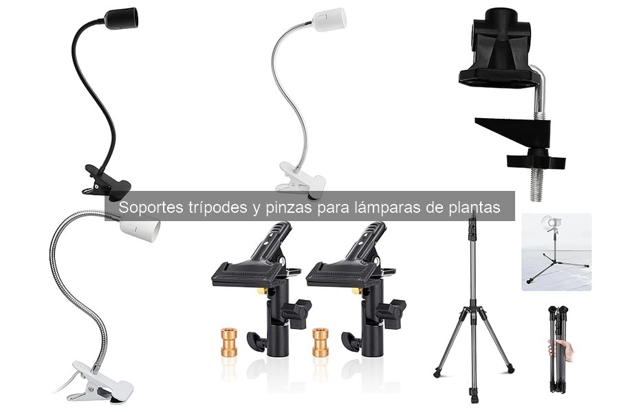 Dónde comprar soportes trípodes y pinzas para lámparas de plantas