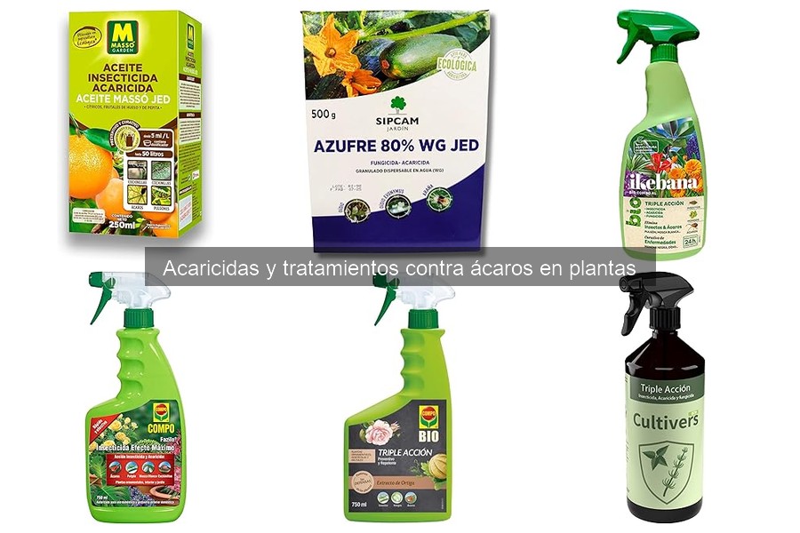 Estrategias Efectivas para Acaricidas y Otros Tratamientos