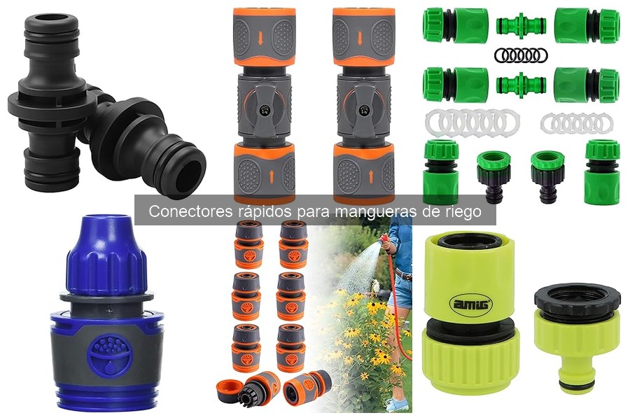 Guía de compra de conectores rápidos para mangueras de riego