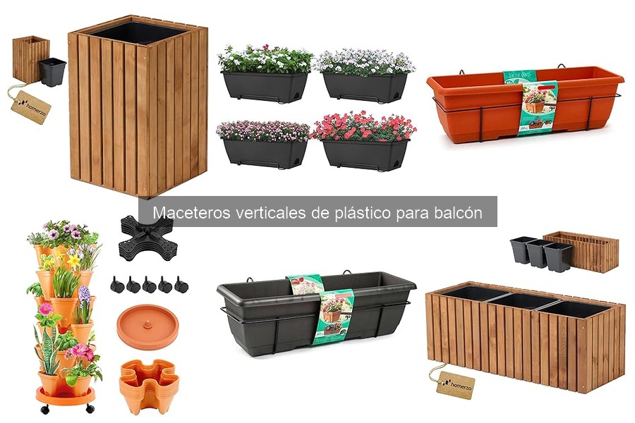Guía de compra de maceteros verticales de plástico para balcón