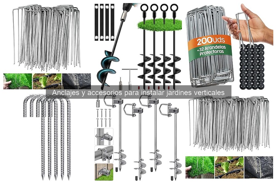 Guía de Instalación de Anclajes para Jardines Verticales