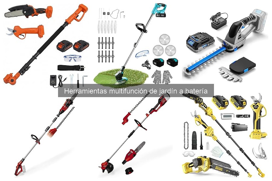 Guía para usar herramientas multifunción de jardín a batería