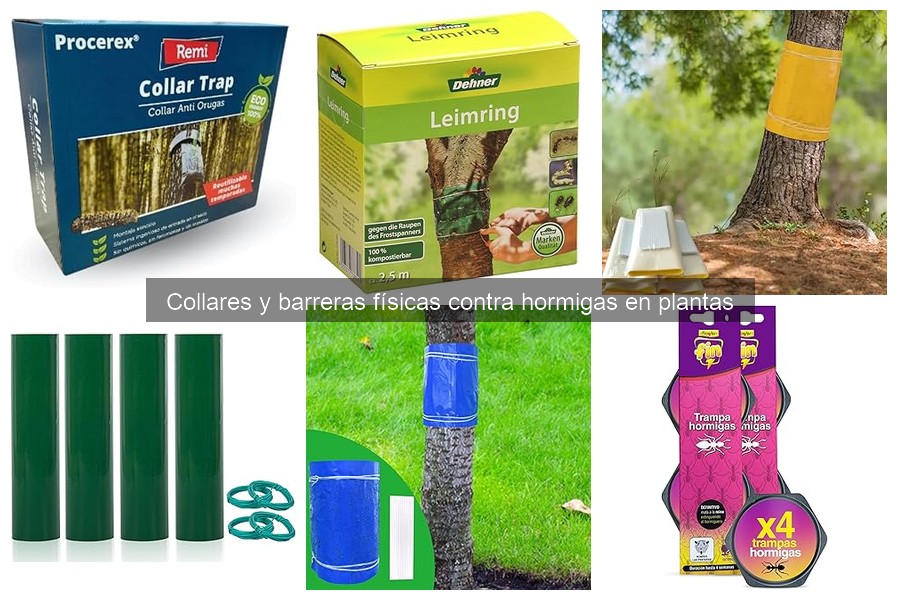 Impacto ambiental de collares y barreras contra hormigas