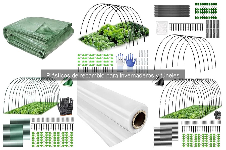 Instalación de plásticos de recambio en invernaderos