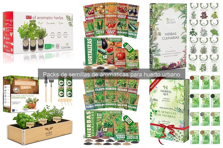 Kits de cultivo con semillas de aromáticas para huertos urbanos