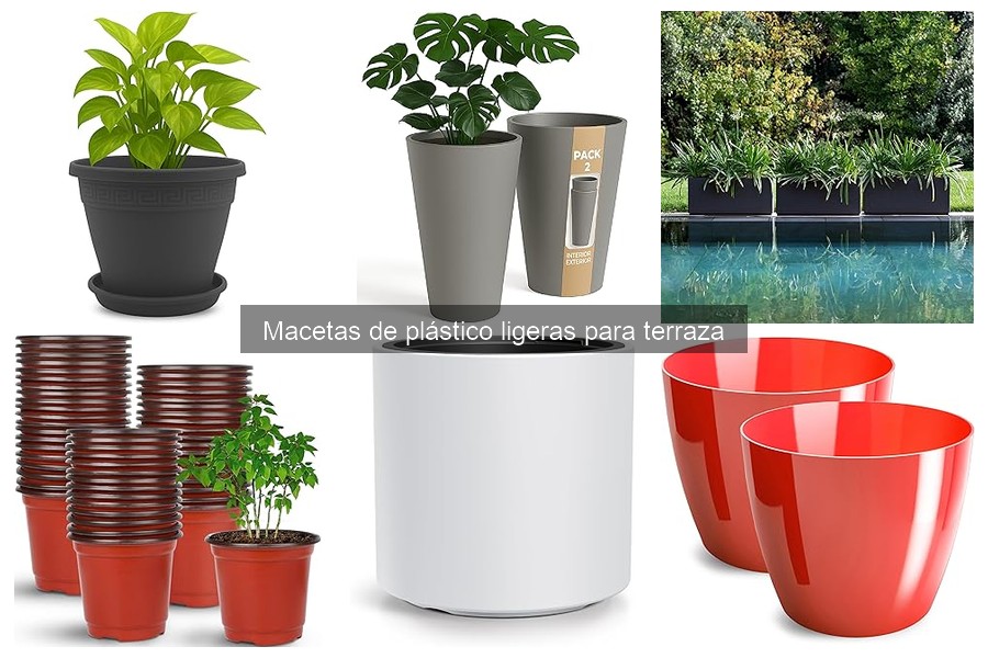 Macetas de Plástico Ligeras para Cultivos Urbanos en Terrazas