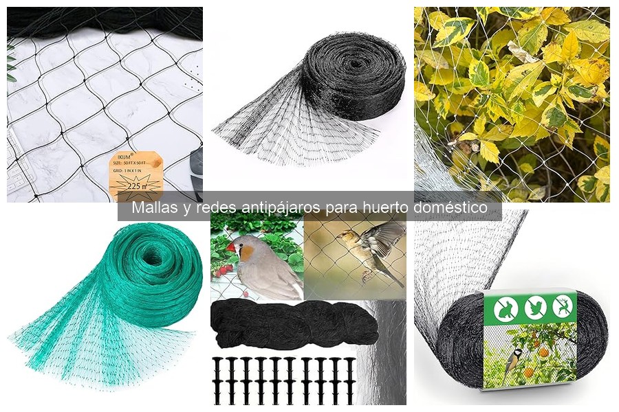 Mallas y redes antipájaros: Protección para tu huerto doméstico