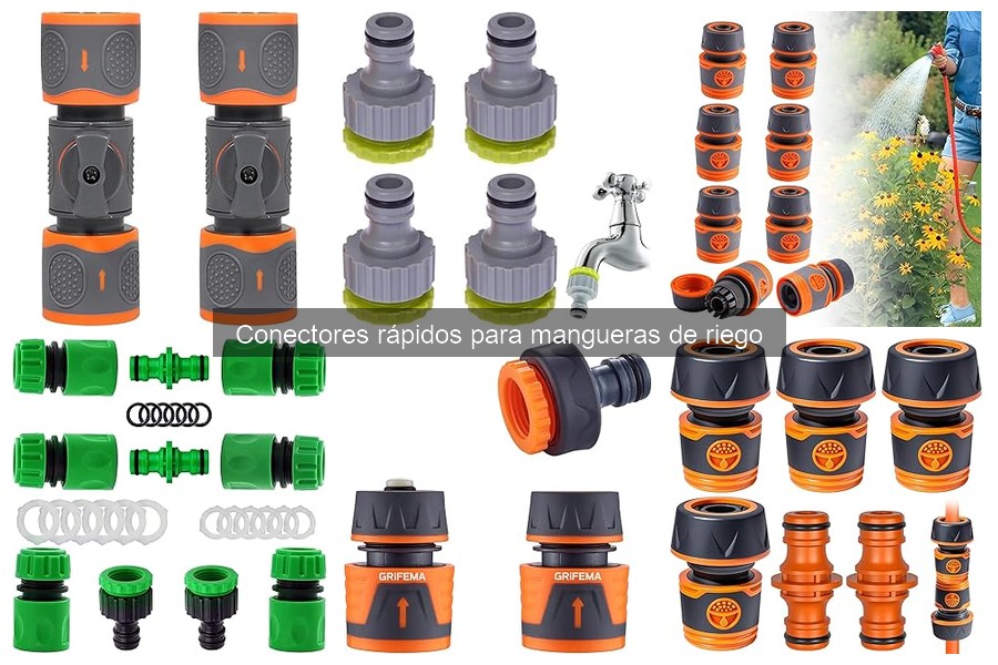 Mantenimiento de conectores rápidos para mangueras de riego