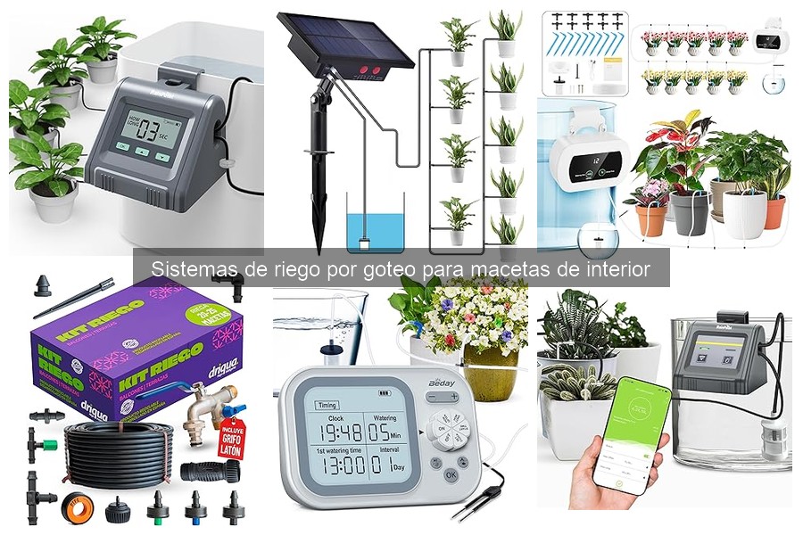 Mantenimiento de sistemas de riego por goteo en macetas