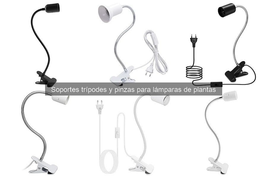 Mantenimiento de soportes trípodes y pinzas para lámparas de plantas