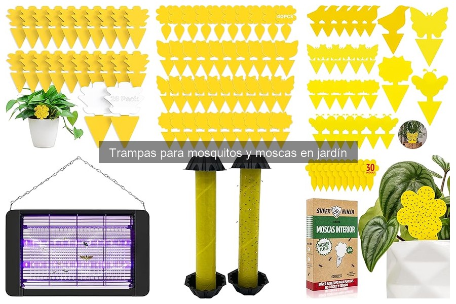 Mantenimiento de trampas para mosquitos y moscas en jardín