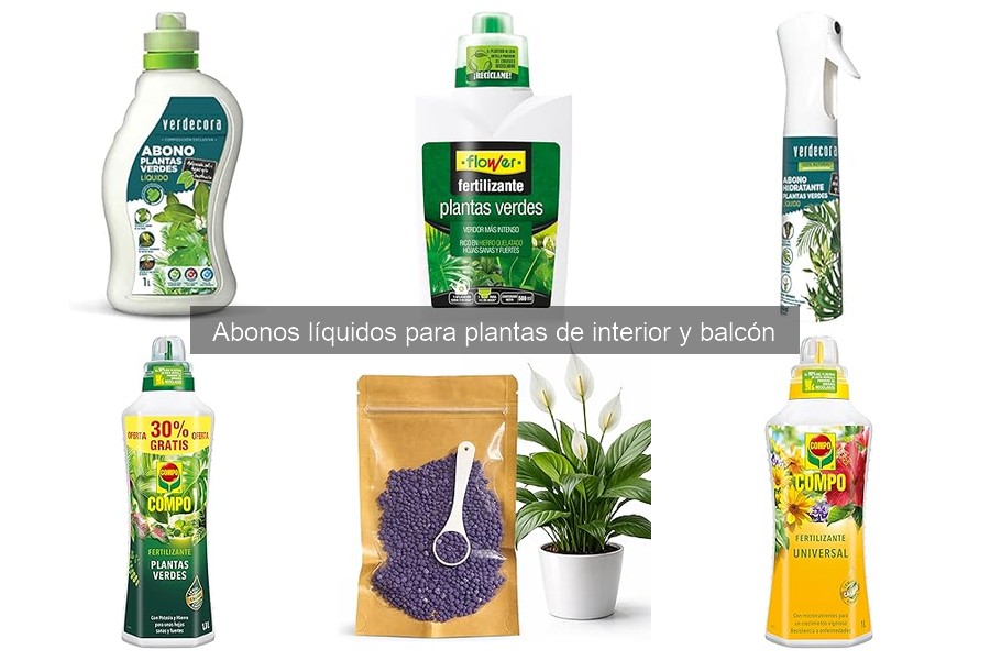 Mejores abonos líquidos para plantas de interior y balcón