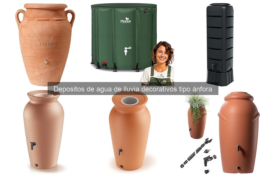 Mejores depósitos de agua de lluvia tipo ánfora: diseños únicos