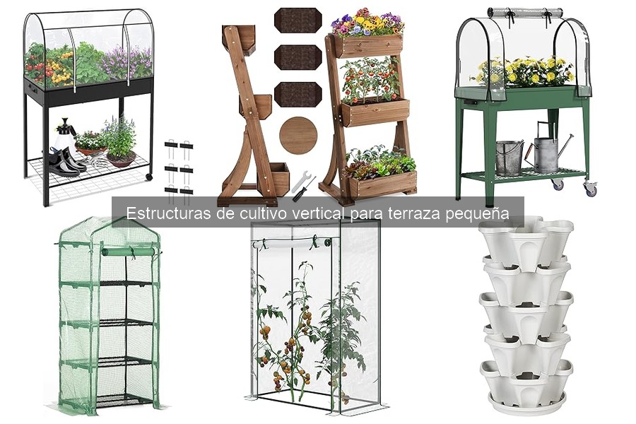 Mejores estructuras de cultivo vertical para balcones pequeños