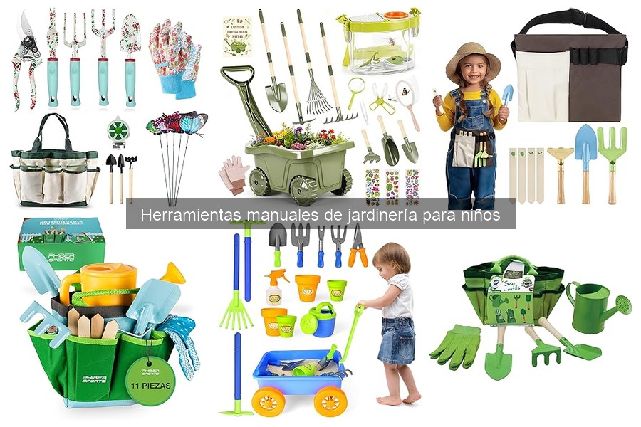 Mejores herramientas de jardinería manual para niños