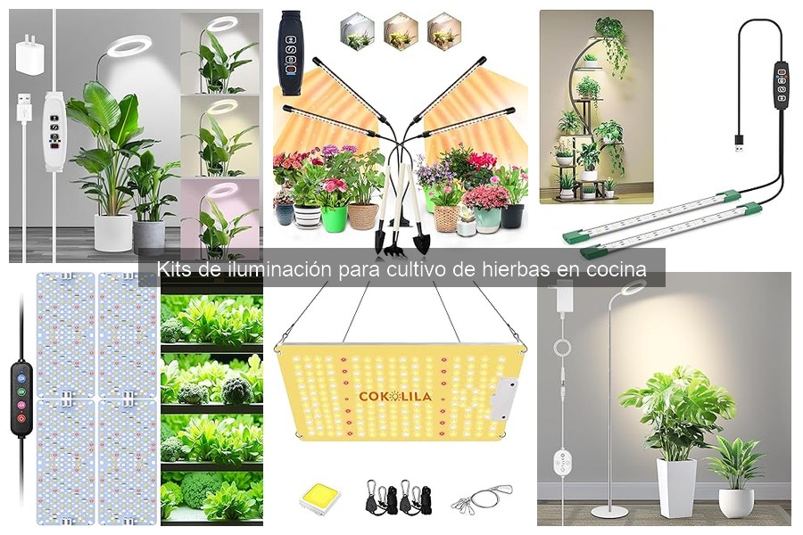 Mejores kits de iluminación para cultivar hierbas en cocina