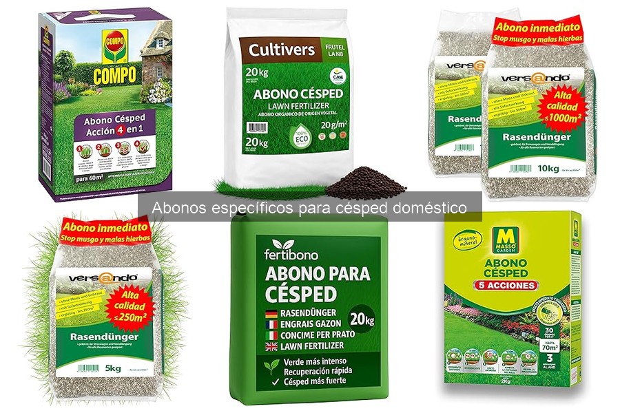 Mejores marcas de abono para césped doméstico