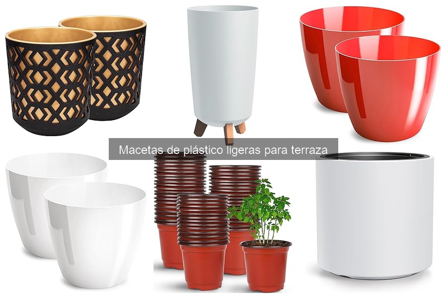 Mejores marcas de macetas de plástico ligeras para balcones