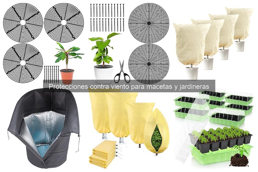 Mejores materiales para protecciones contra viento en jardineras