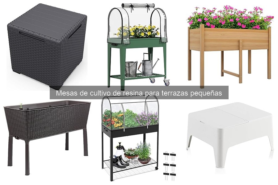Mejores mesas de cultivo de resina para terrazas pequeñas