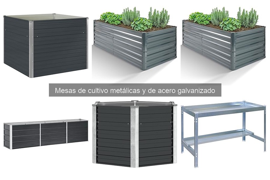 Mejores mesas de cultivo metálicas para terrazas pequeñas