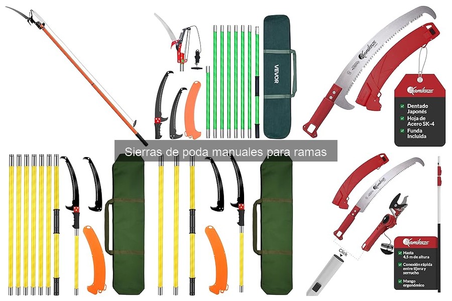 Mejores ofertas y precios de sierras de poda manuales
