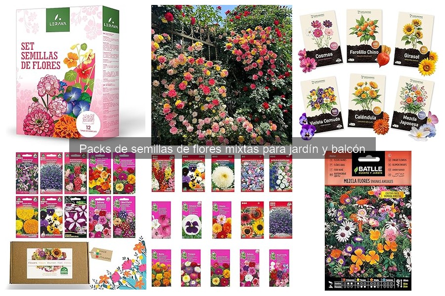 Mejores packs de semillas de flores para balcones pequeños