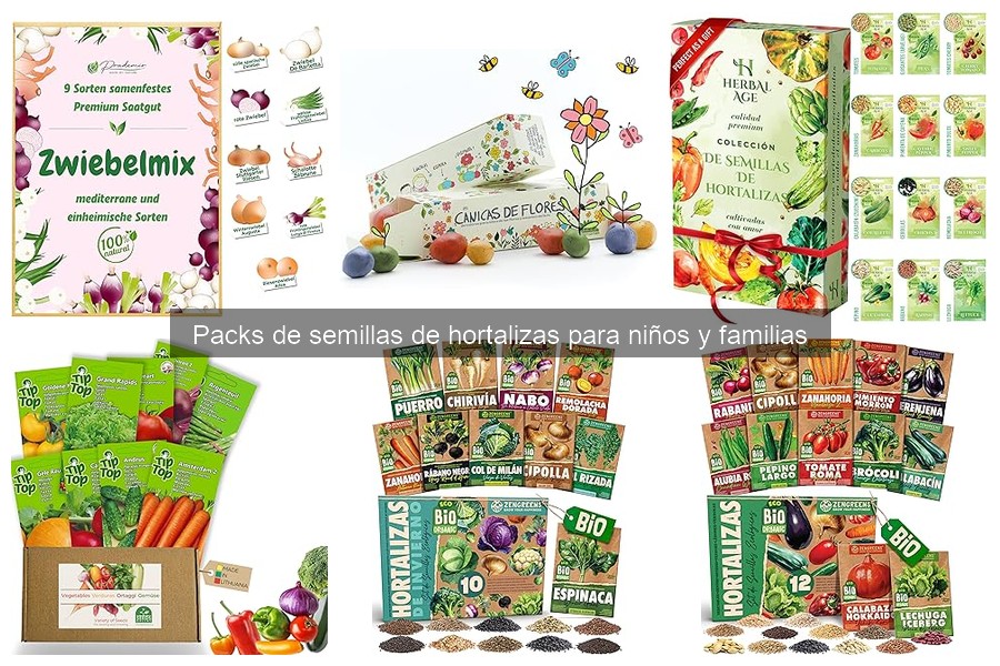 Mejores Packs de Semillas de Hortalizas para Niños