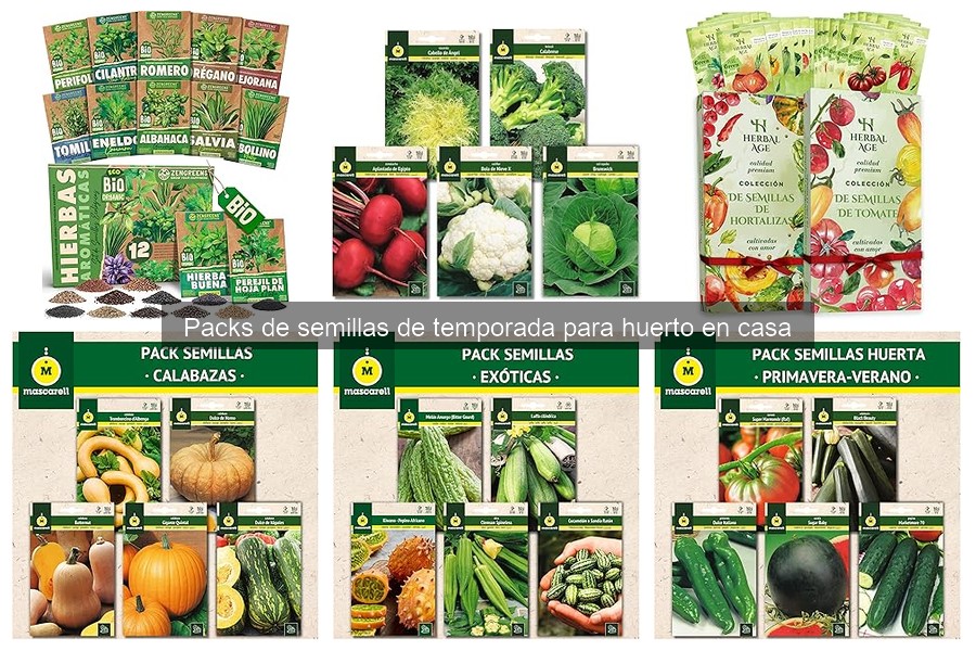 Mejores packs de semillas para huertos en casa (2023)
